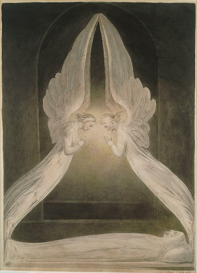 Christ in the Sepulchre, Guarded by Angels by William Blake